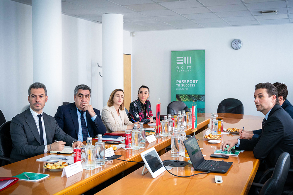 Albán gazdasági miniszter portréja